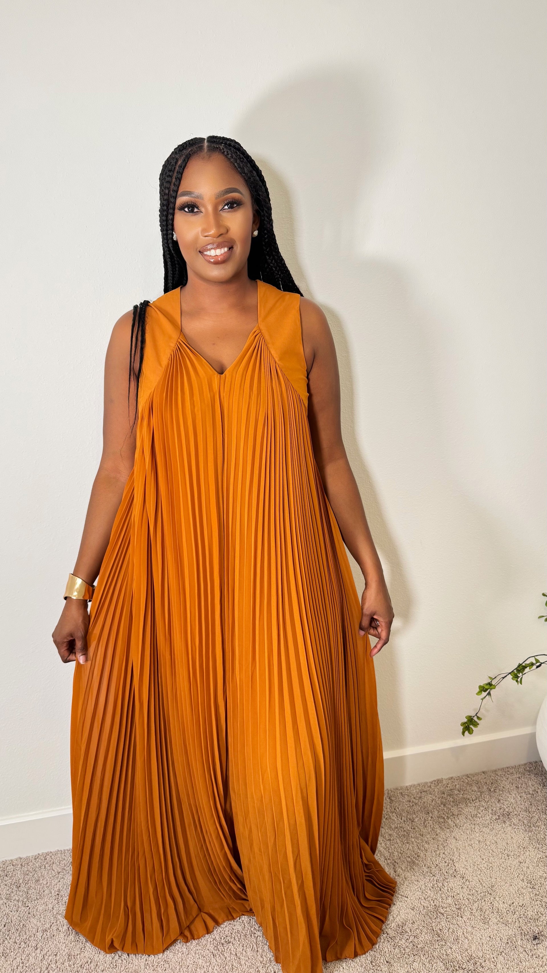 Nelly pleat dress – Mademoiselle Moore